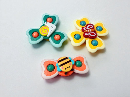 Trio Garden Travel Spinner Toy with Strong Suction