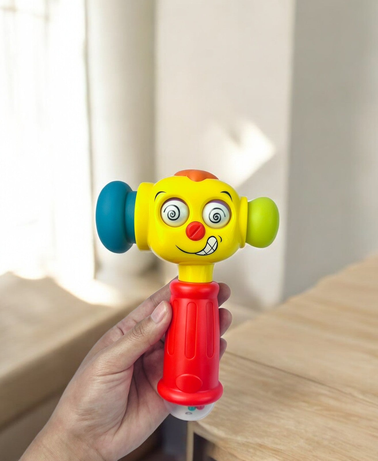 Toy Musical Hammer Rattle, Educational Interactive Musical Toy