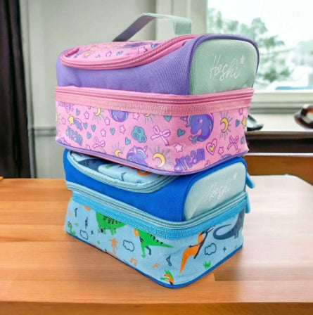 Two Layer Insulated Bento Lunch Bag for Kids and Toddlers, fits Bento Lunchbox, 36Mos+