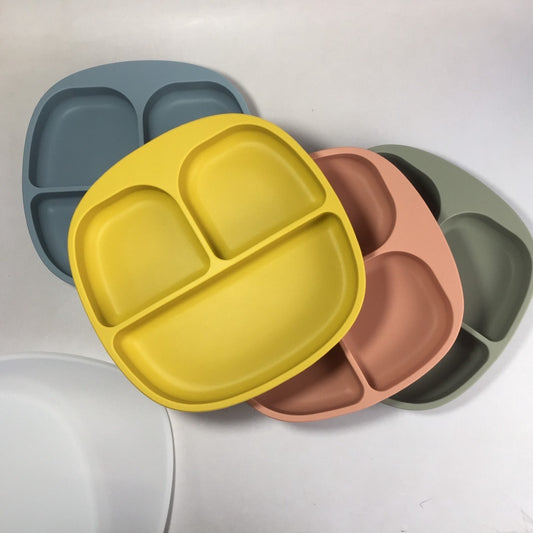 Premium Silicone Suction Divider Plate with Cover