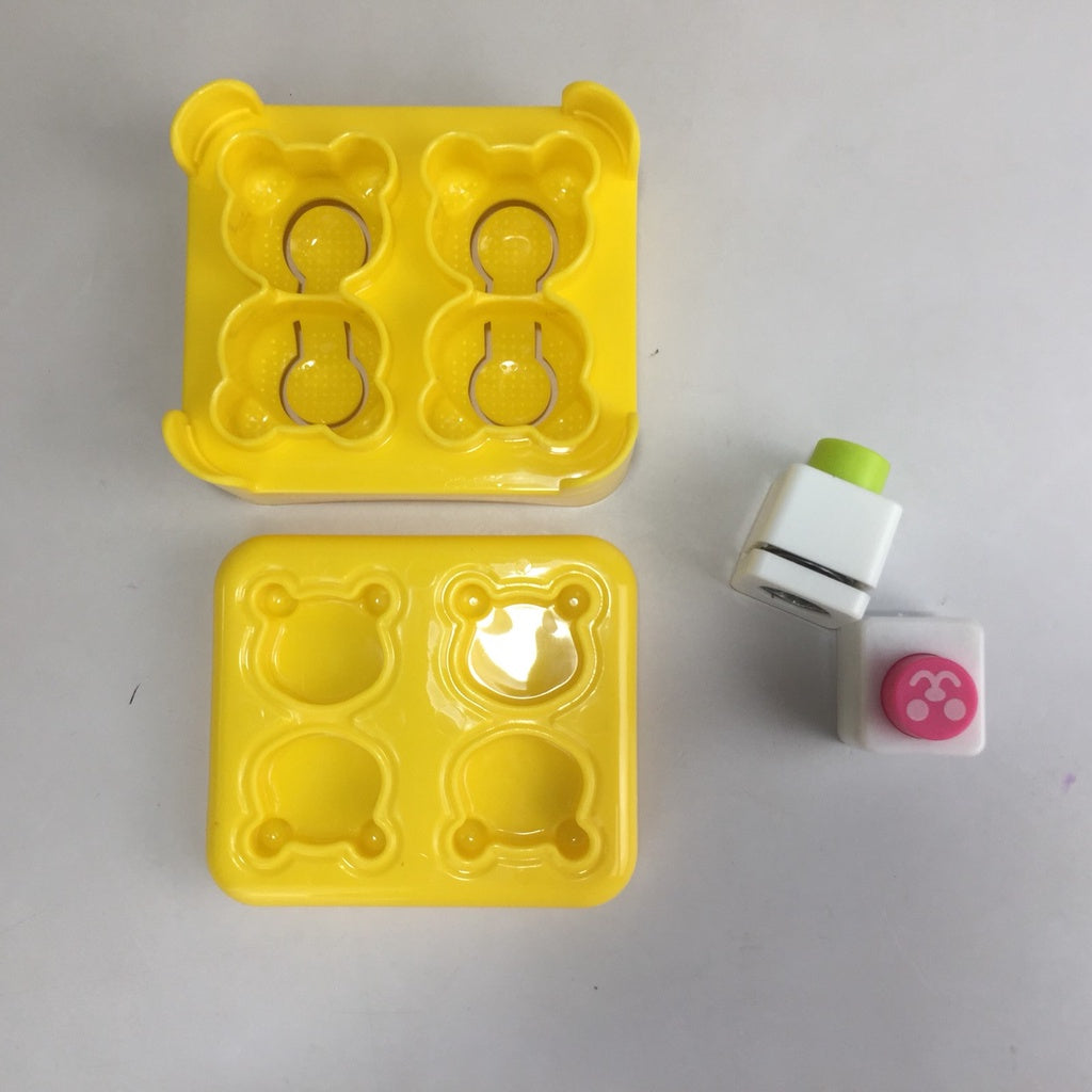 Bear Rice Mold & 2 Nori Seaweed Press Puncher Set