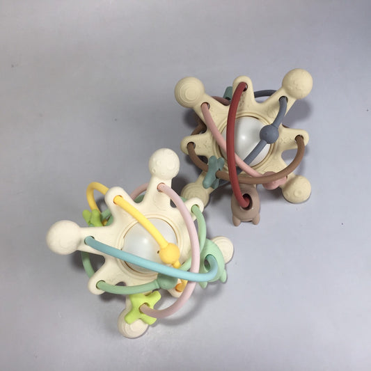 Silicone Meteor Manhattan Ball Rattle & Teether
