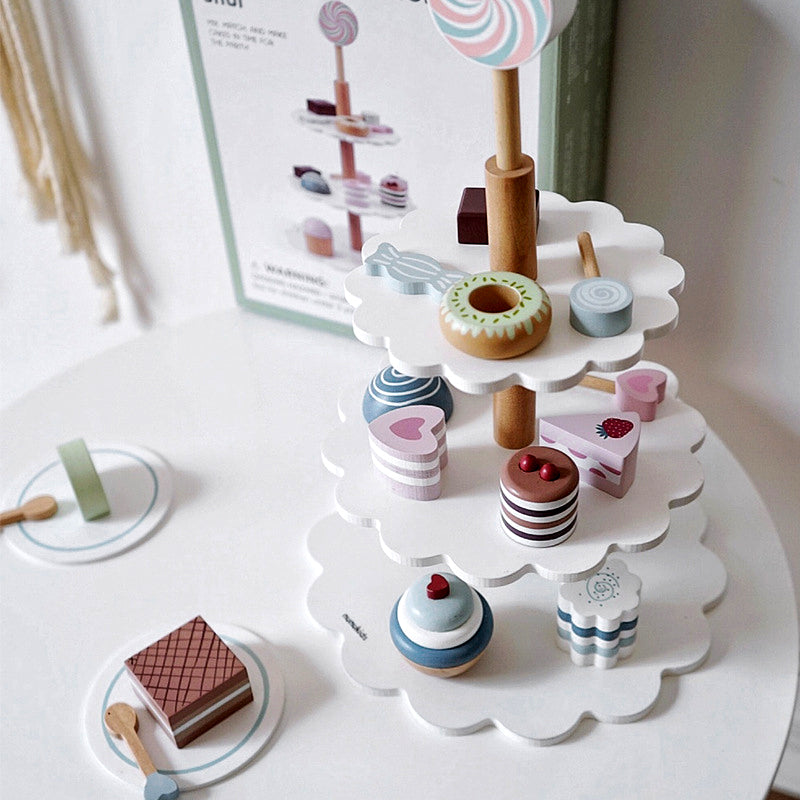 Wooden English Tea Party Set, Pretend Play