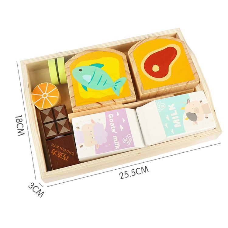 Wooden Breakfast Pretend Play Set