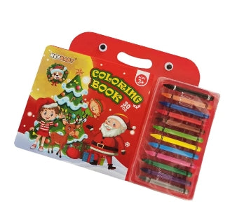 Travel 30 Pages Coloring Book with 12 Crayons