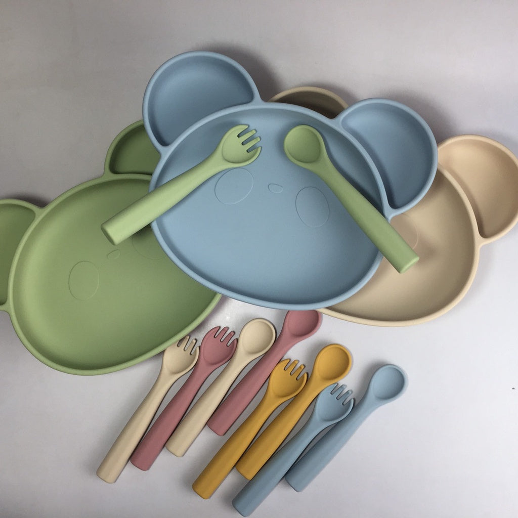 Bear Silicone Baby Feeding Set