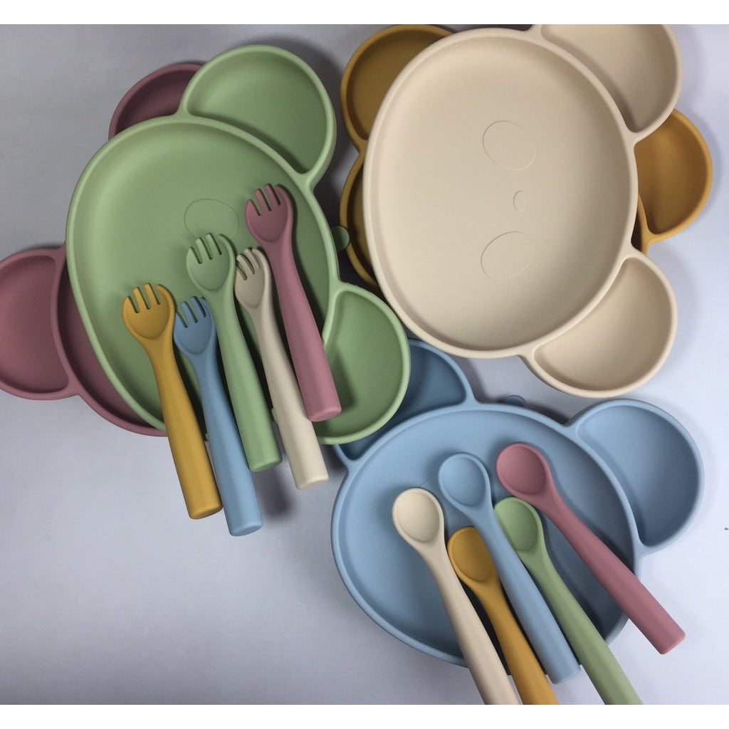Bear Silicone Baby Feeding Set