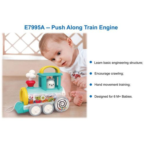 Push Along Train Engine, Montessori Style, Educational Interactive Pus ...