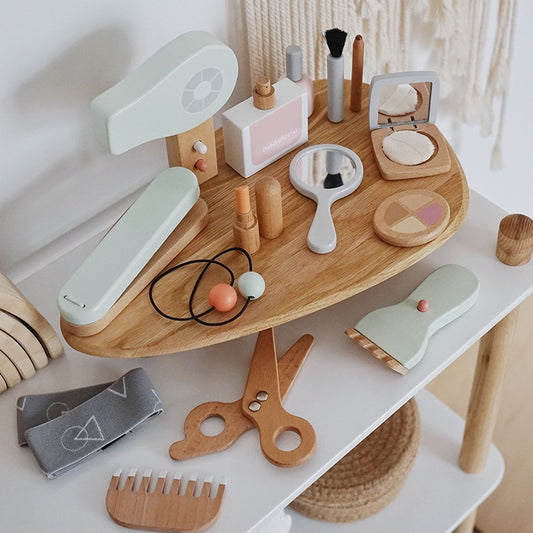 Wooden Deluxe Hairdresser Set