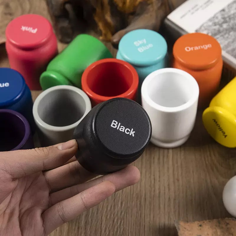 Wooden Color Sorting Balls in Cups