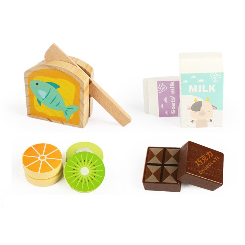 Wooden Breakfast Pretend Play Set