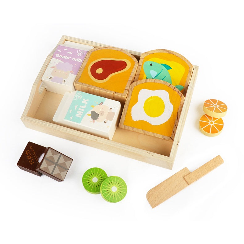 Wooden Breakfast Pretend Play Set