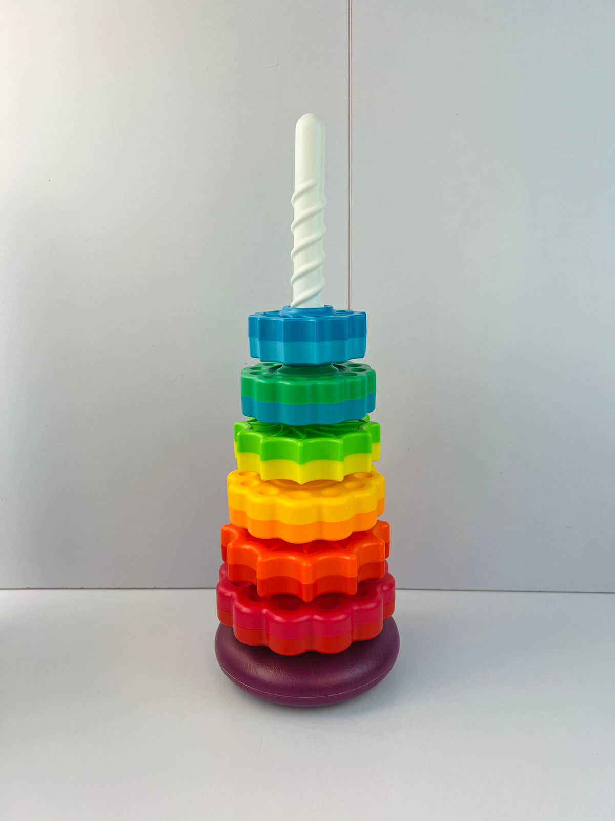 6 Layer Spinning Rainbow Tower