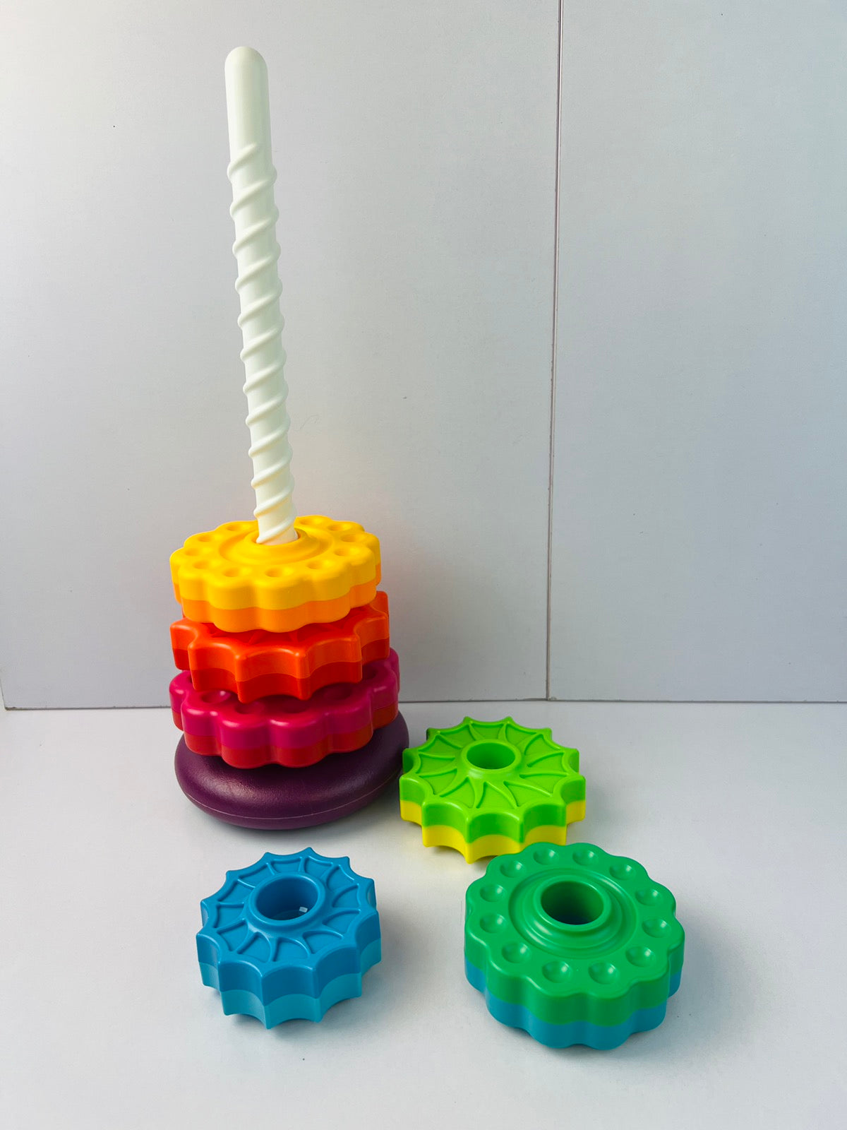 6 Layer Spinning Rainbow Tower