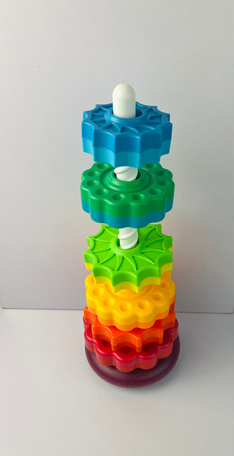 6 Layer Spinning Rainbow Tower