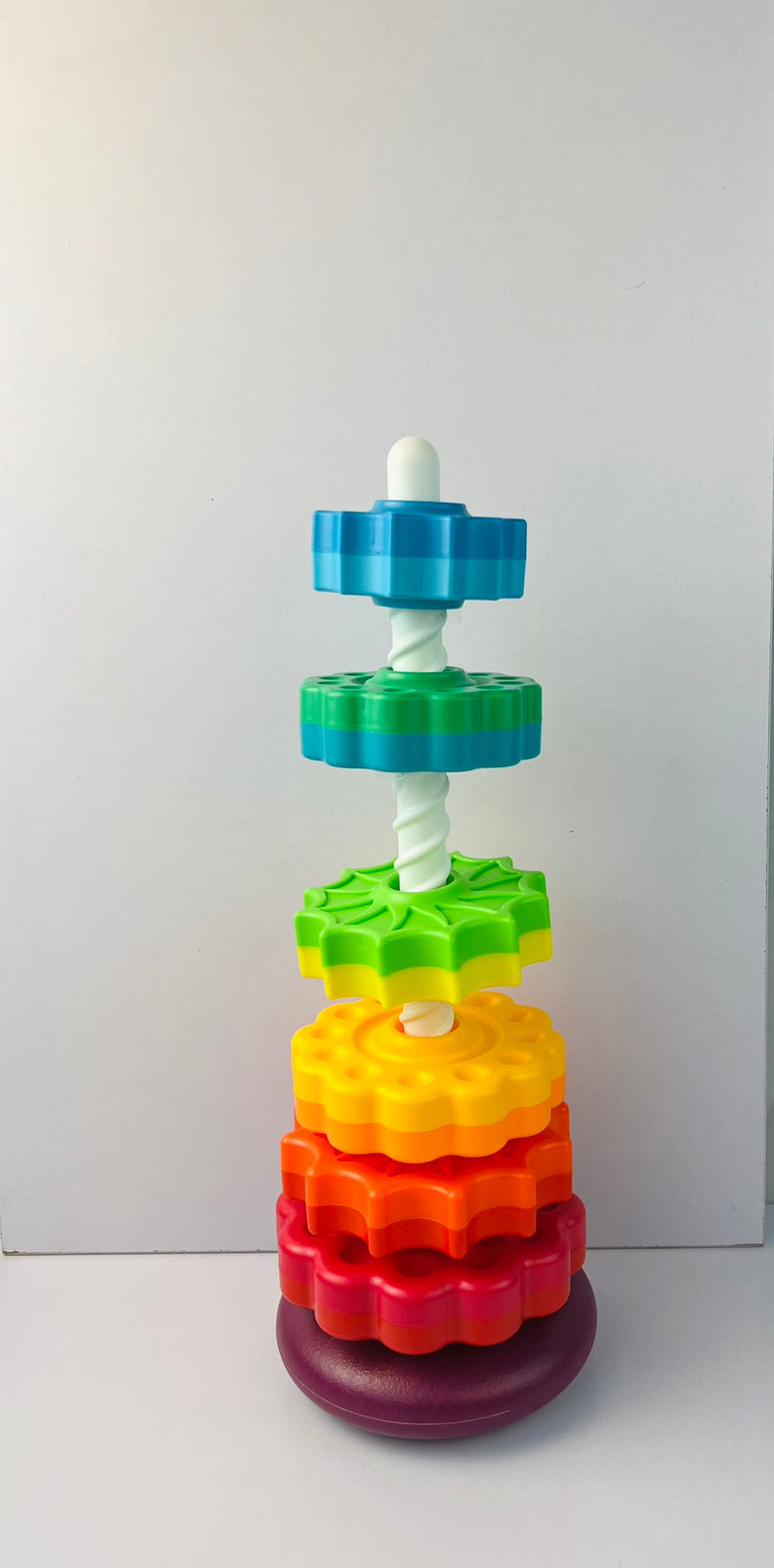 6 Layer Spinning Rainbow Tower