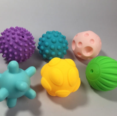 6pc Sensory Colored Textured Multi-Spheres