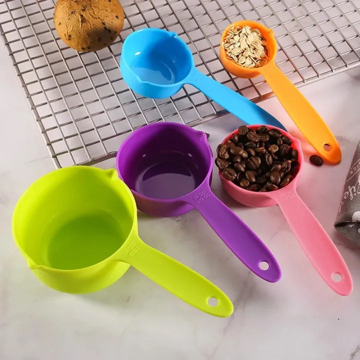 Rainbow Measuring Spoon and Cup for Baby Food Making and Preparation