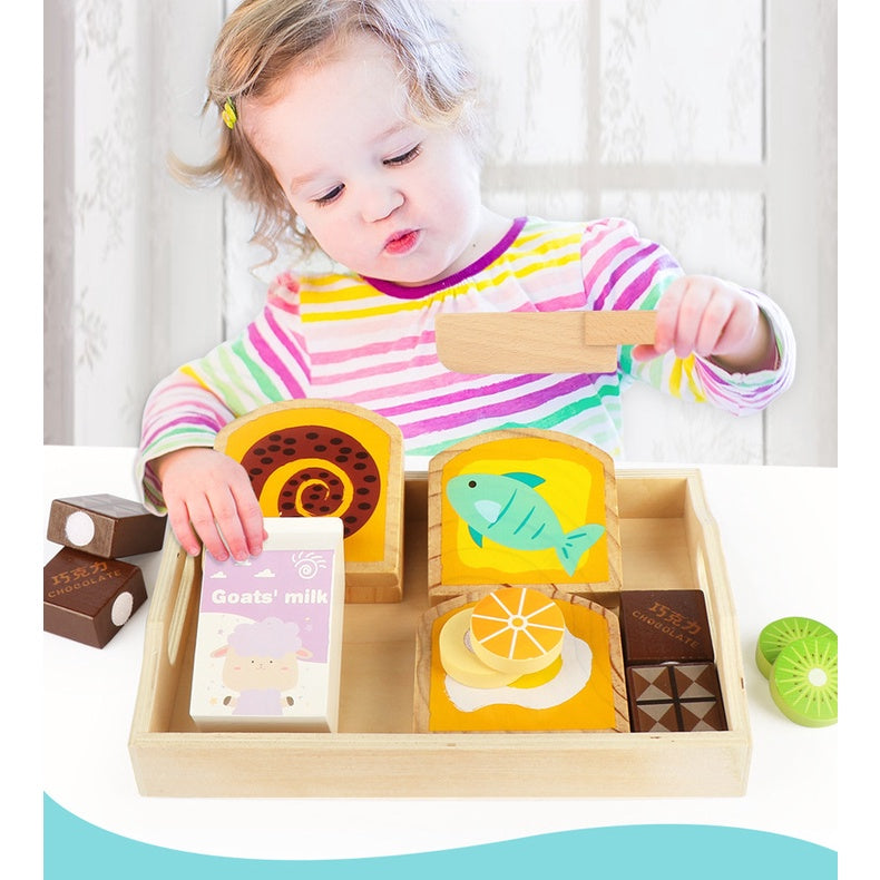 Wooden Breakfast Pretend Play Set