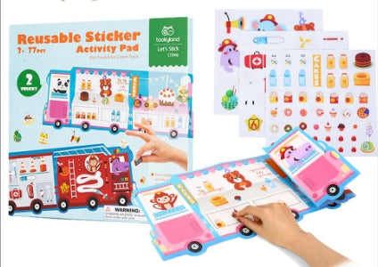 Tookyland Reusable Sticker Activity Pad Book