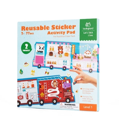 Tookyland Reusable Sticker Activity Pad Book