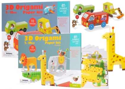 Tookyland 3D Origami Art Craft Set , Arts & Craft Toy for Toddlers, 36Mos+