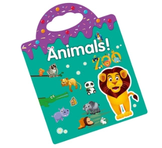 Reusable Sticker Book, Quite Busy Book for Toddlers when Travelling, Learning, 36Mos+