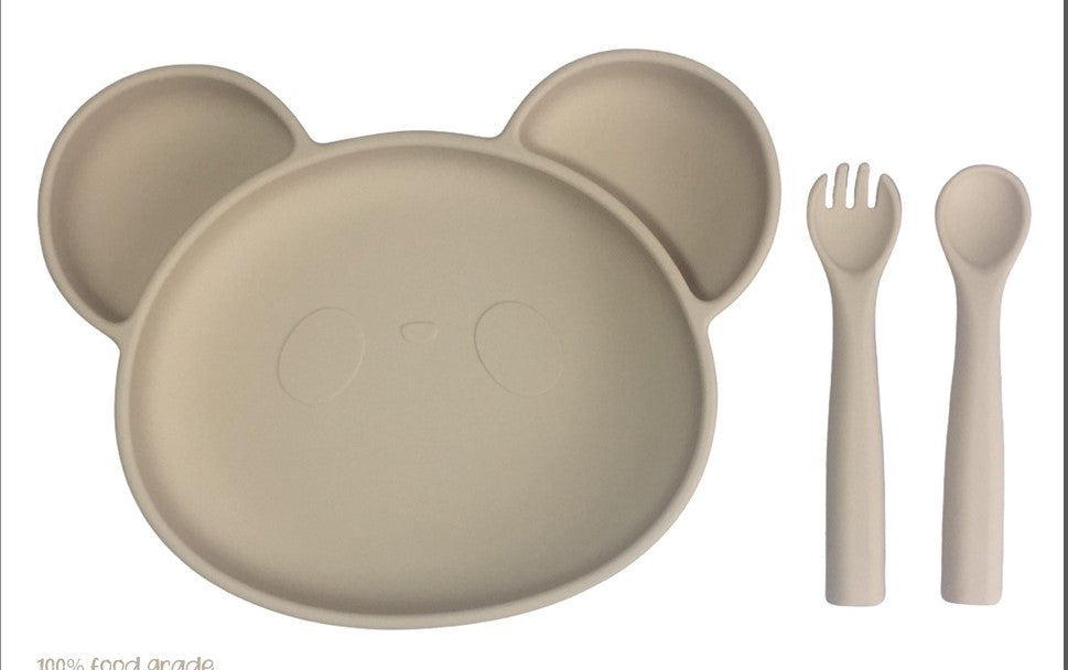 Bear Silicone Baby Feeding Set