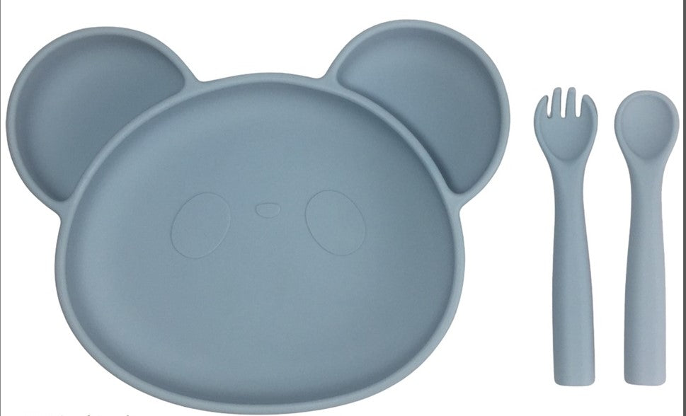 Bear Silicone Baby Feeding Set