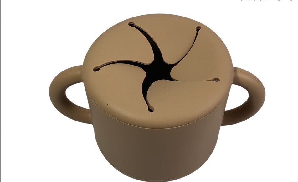 Premium Silicone Snack Cup with Handle