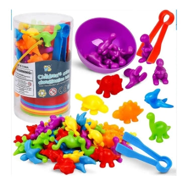 Dinosaur Counting and Color Classification Toy
