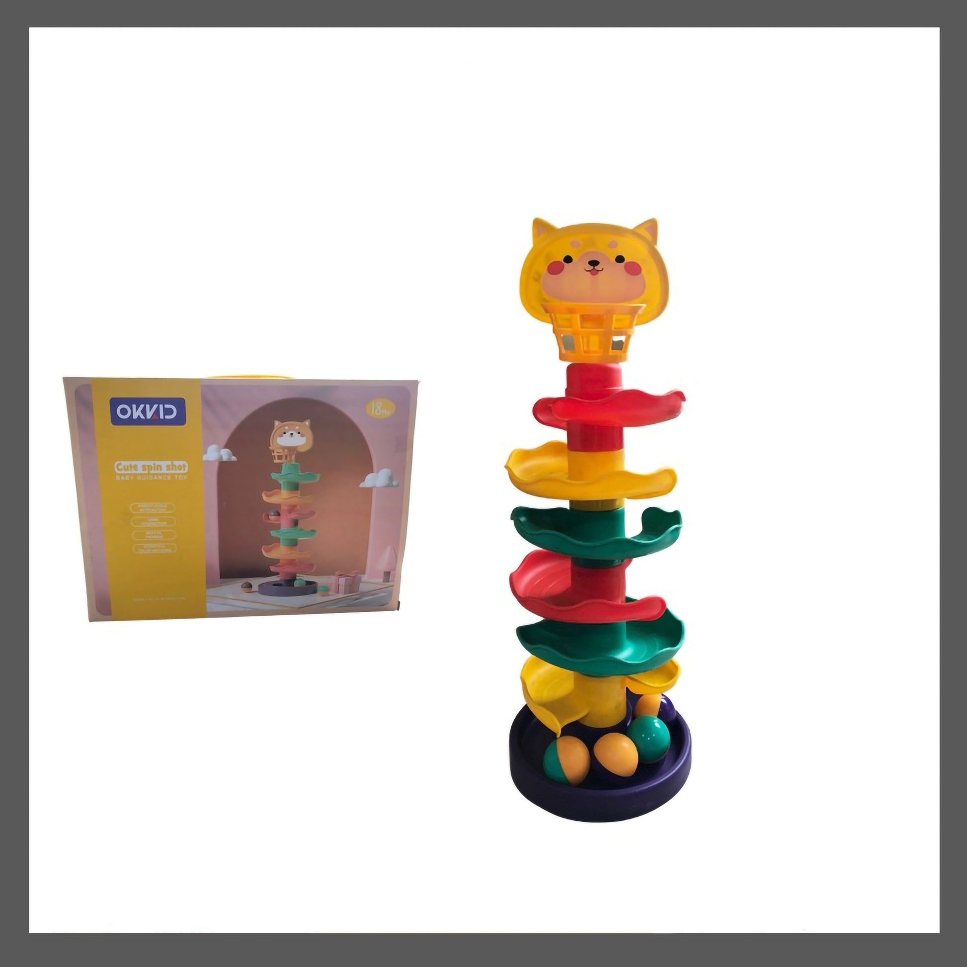 Track Slide Twirly Ball Tower for Toddlers and Kids Toy – Hoshi