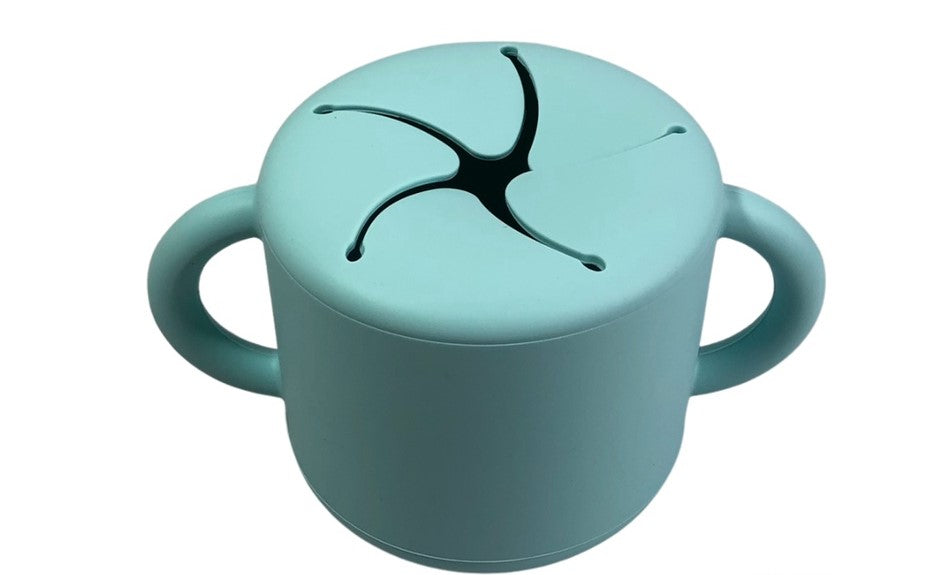 Premium Silicone Snack Cup with Handle