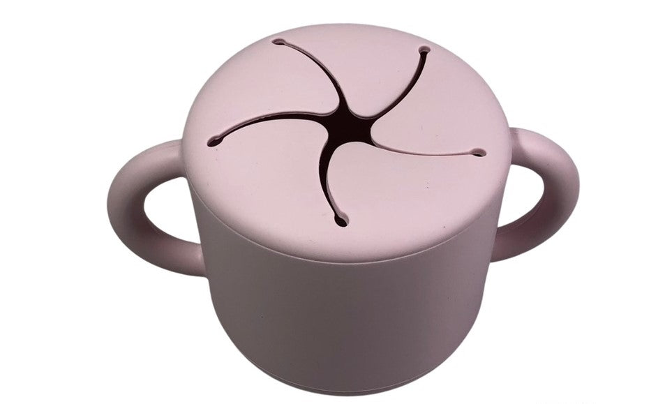 Premium Silicone Snack Cup with Handle