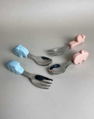 Phanpy Premium Training Stainless Steel Spoon & Fork