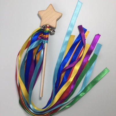 Rainbow Sensory Ribbon Bells