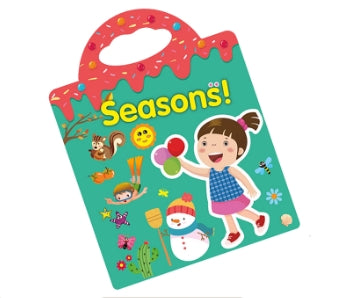 Reusable Sticker Book, Quite Busy Book for Toddlers when Travelling, Learning, 36Mos+