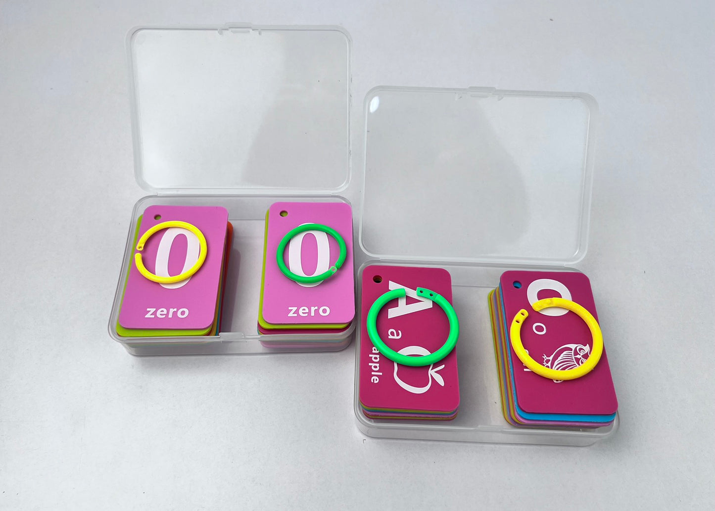 Silicone Alphabet & Numbers Flash Cards w/ Storage Case