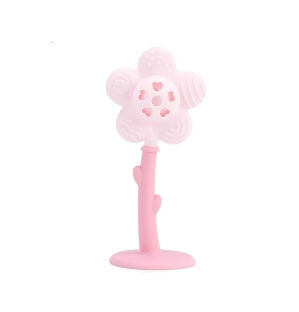 Silicone Flower Rattle and Teether
