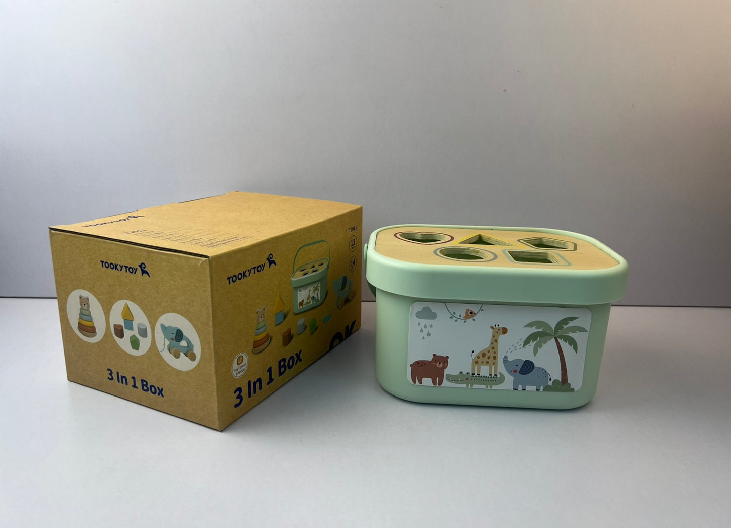 Tookyland 3-in-1 Wooden Educational Toy Set