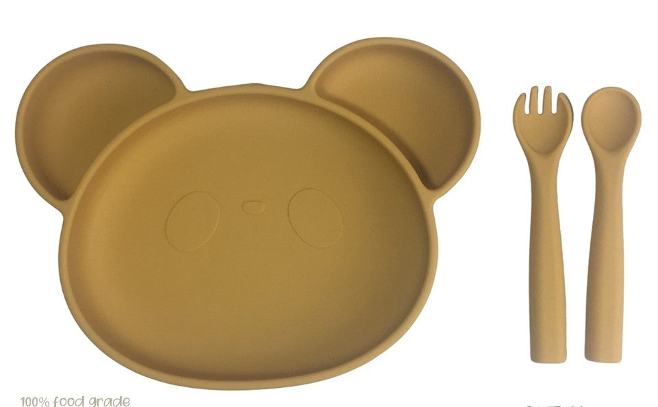 Bear Silicone Baby Feeding Set
