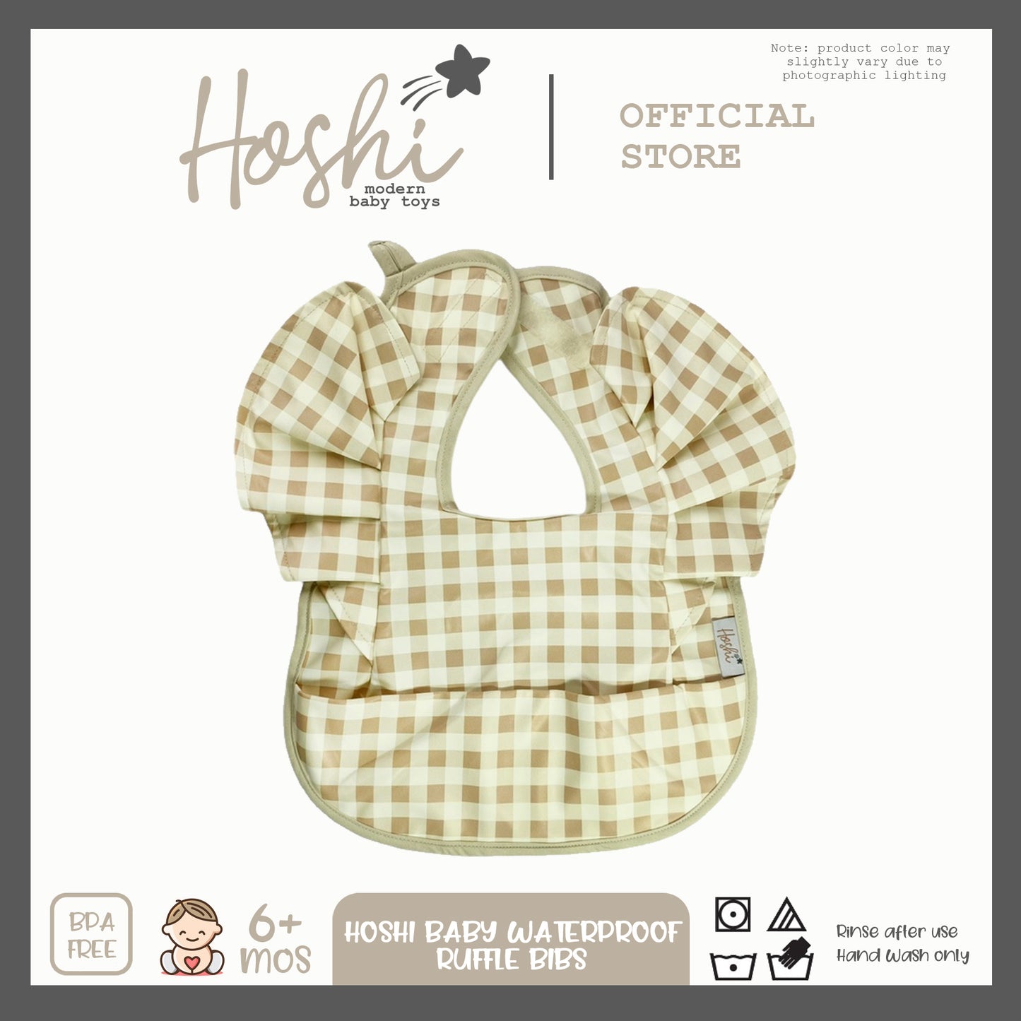 Waterproof Ruffle Feeding Bib