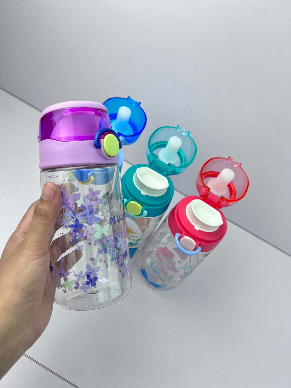 Momeasy 420ml Wide Mouth Spill Proof Sports Water Bottle