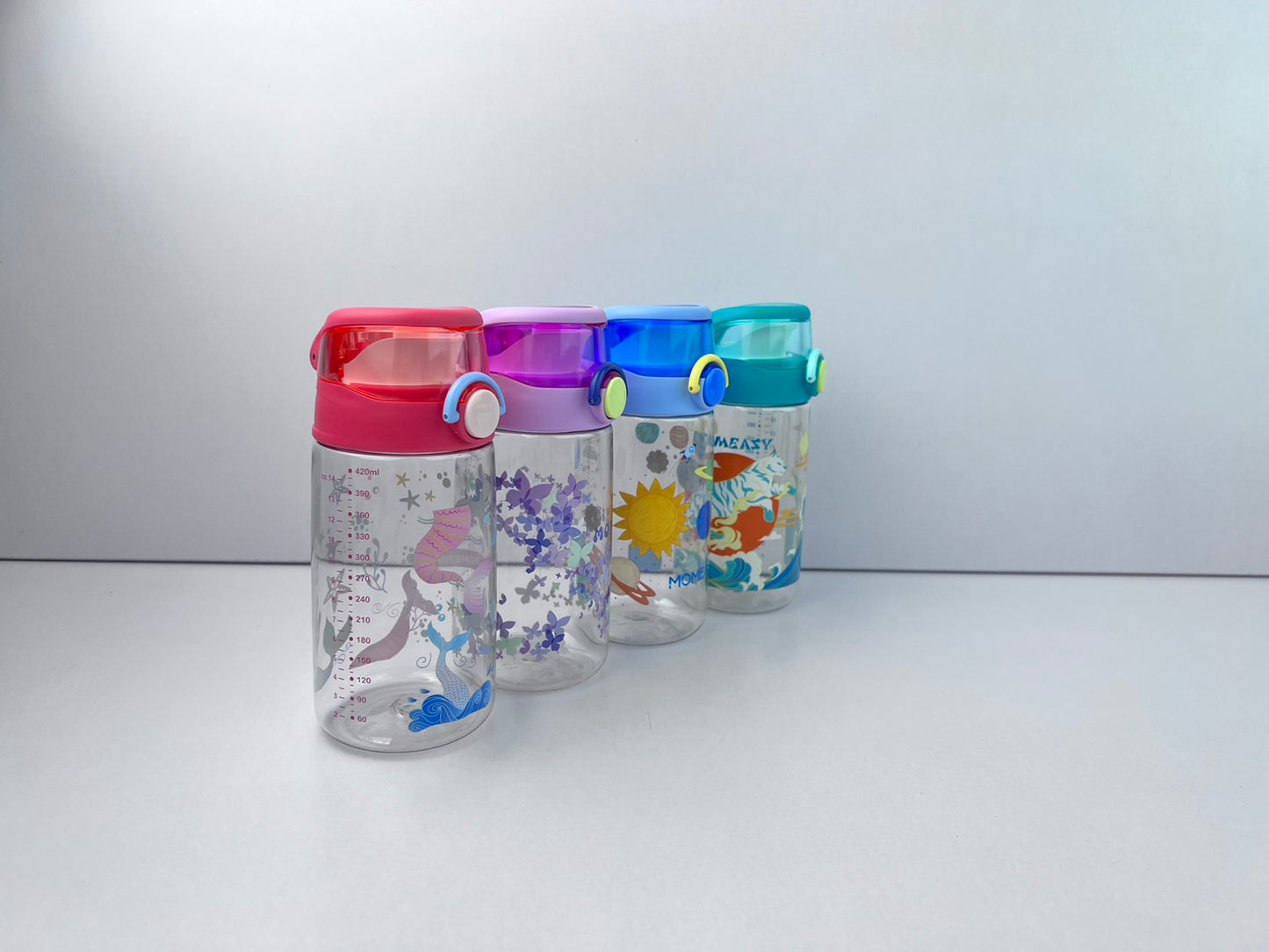 Momeasy 420ml Wide Mouth Spill Proof Sports Water Bottle