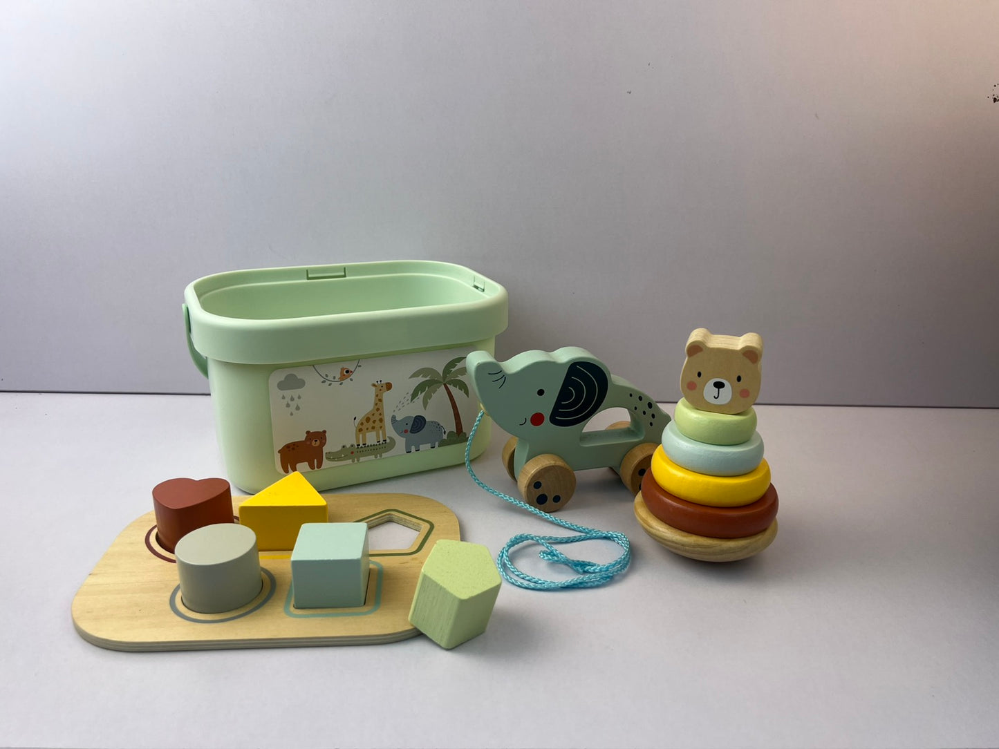 Tookyland 3-in-1 Wooden Educational Toy Set