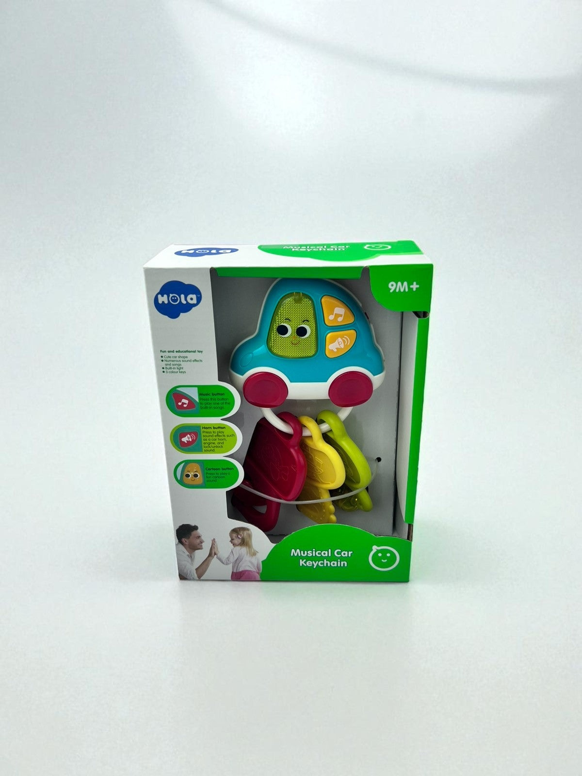 Musical Rattling Car Keychain Toy