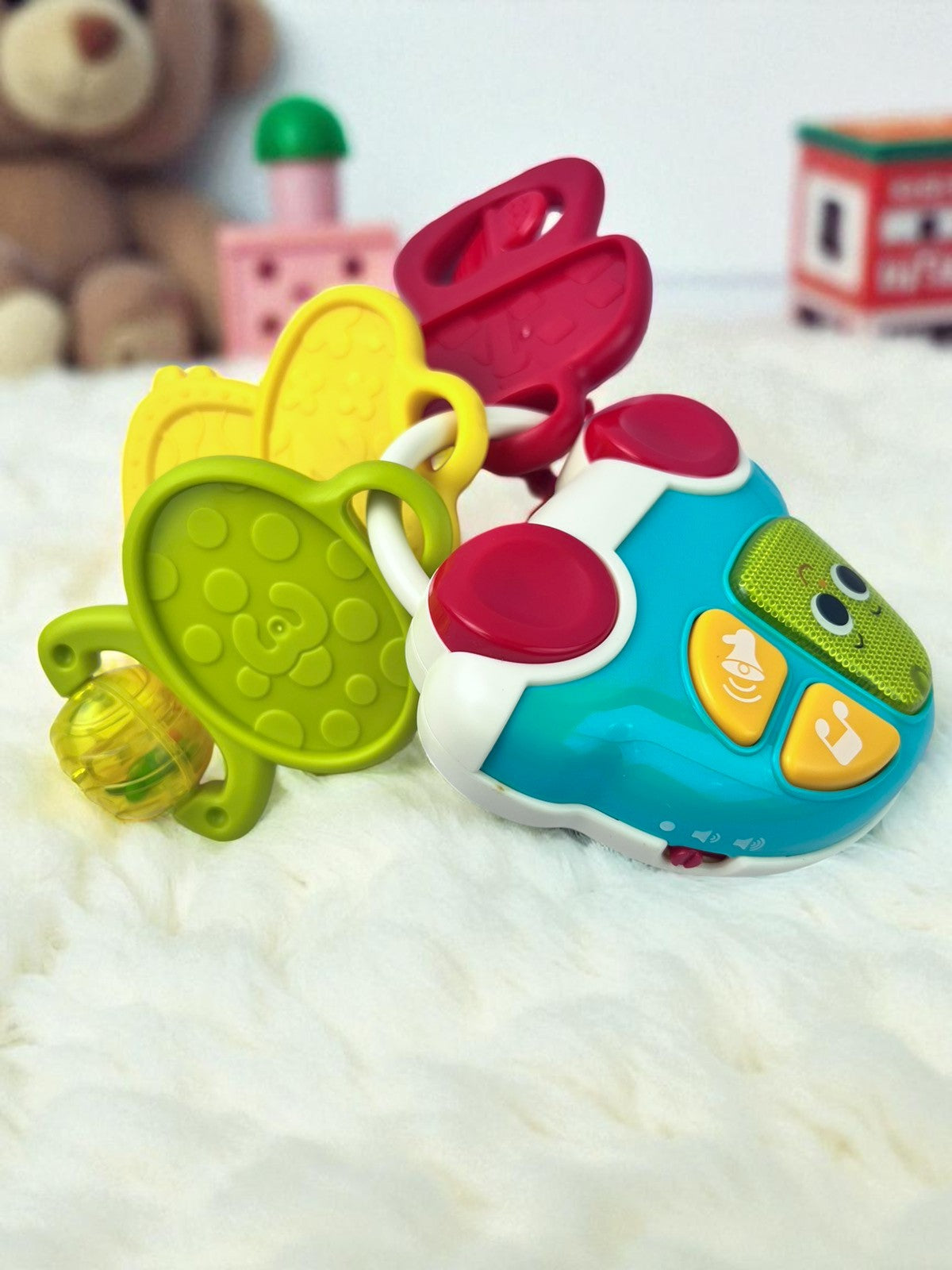 Musical Rattling Car Keychain Toy