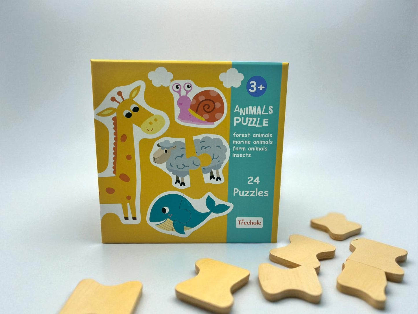 24 Pcs Animal Puzzle Box Set
