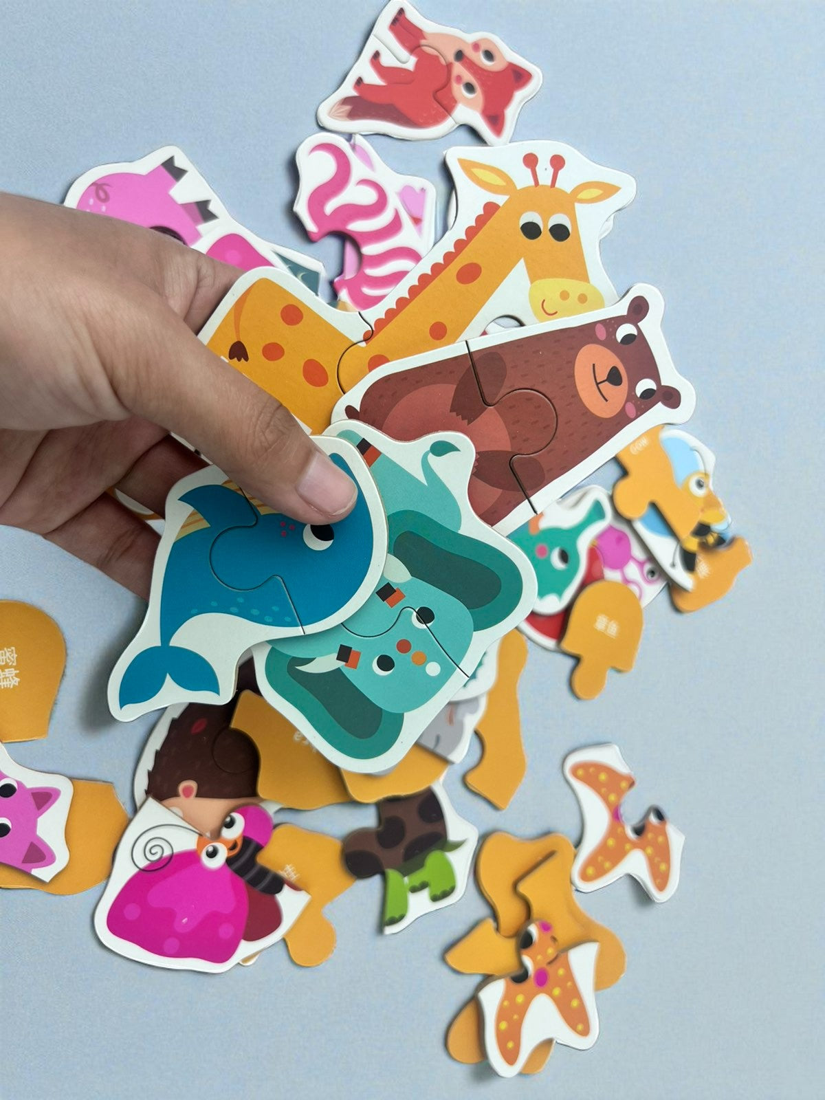 24 Pcs Animal Puzzle Box Set