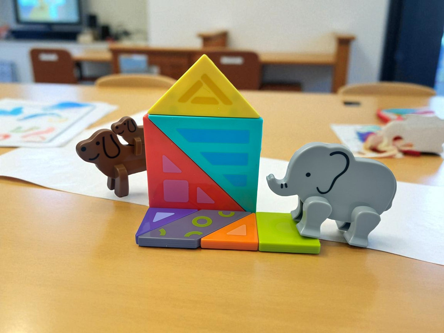 Magnetic Animal Tangram Game, Educational Puzzle Game